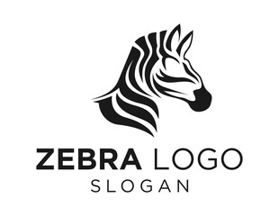Logo about Zebra on a white background. created using the CorelDraw application.