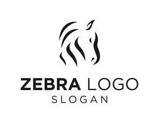 Logo about Zebra on a white background. created using the CorelDraw application.