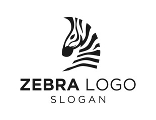 Logo about Zebra on a white background. created using the CorelDraw application.
