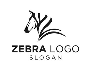 Logo about Zebra on a white background. created using the CorelDraw application.