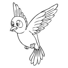bird outline vector illustration