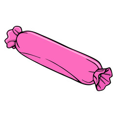 bolster pillow vector illustration