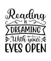 Reading Books Typography t shirt Design SVG Cute File book lover svg design, Book Lover vector, Book Lover sticker, book silhouette clipart