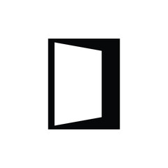 door opening logo design vector illustration eps 
