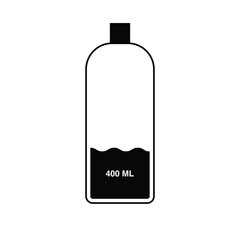 400 ml water bottle icon vector illustration eps
