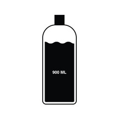 900 ml water bottle icon vector illustration eps