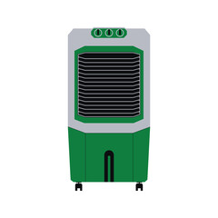 green color air cooler icon vector illustration eps 