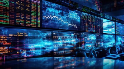 Stock market and trading. generative AI