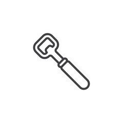 Bottle opener line icon