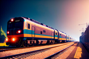 Fototapeta premium Generative concept art illustration. Generative ai.