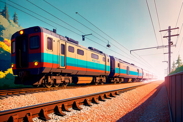 Fototapeta premium Generative concept art illustration. Generative ai.