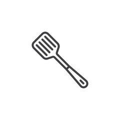 Kitchen spatula line icon