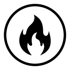 fire icon PNG image - obrazy, fototapety, plakaty