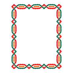 unique frame with floral ornament