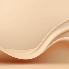 Beige background studio with Generative Ai. Minimalism podium stand for branding.