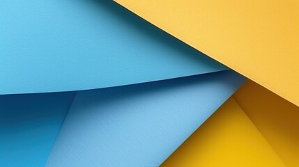 Yellow and blue pastel paper color for background. generative AI

