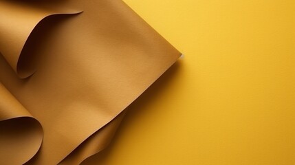 Yellow pastel paper color for background. generative AI