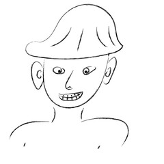 Obraz na płótnie Canvas person with hat