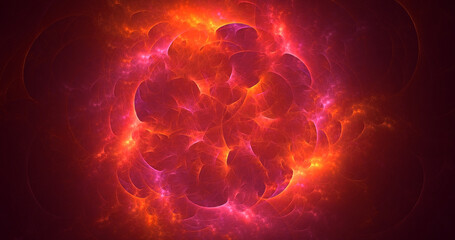 3D rendering abstract fantasy light fractal background