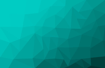 Obraz premium Abstract low poly trendy style aqua cool color background 