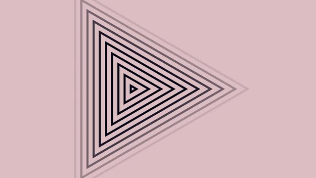 Abstract black radio wave ring ripple diffusion animation. pale red background transparent channel 4k video.
