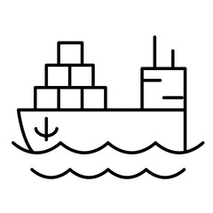 Cargo ships icon