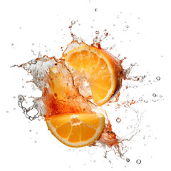 orange and water splash © Super PNG S