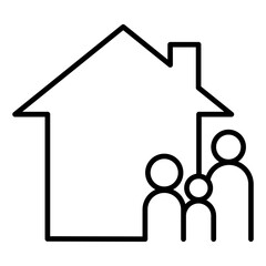 Family house icon