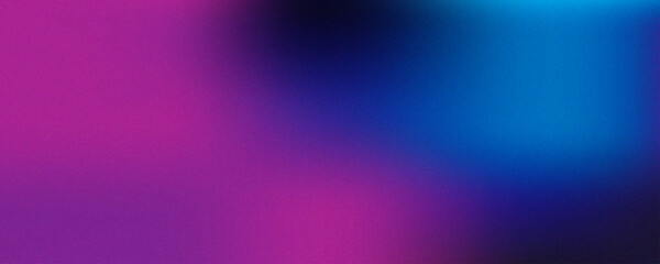 Purple blue color gradient background, abstract web banner design, grainy texture effect, copy space