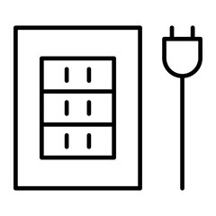 Plug and outlet icon