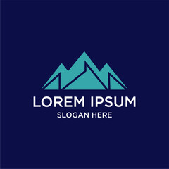 mountain logo design template
