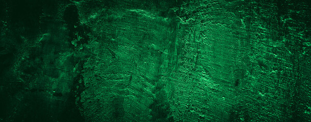 Abstract dark green grungy wall texture background