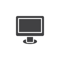 PC monitor vector icon
