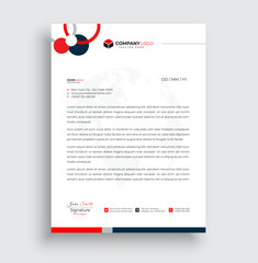 Modern creative clean business letterhead design
template corporate letterhead vector illustration.