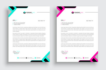 Modern creative clean business letterhead design
template corporate letterhead vector illustration.