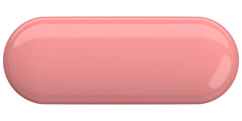 3D button. Empty button. 3D illustration.