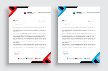 Modern creative clean business letterhead design
template corporate letterhead vector illustration.