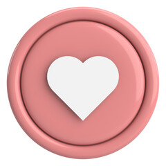 Like button. Like icon. 3D illustration.