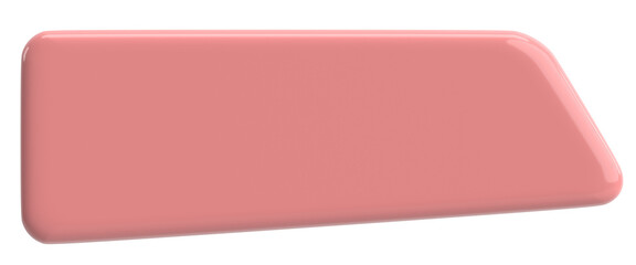 3D button. Empty button. 3D illustration.