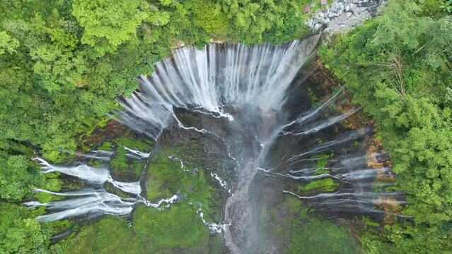 Tumpak Sewu the most beautiful waterfall in Indonesia. Java Island