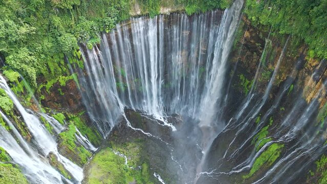 Tumpak Sewu the most beautiful waterfall in Indonesia. Java Island