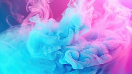 Naklejka na ściany i meble Colorful smoke clouds with a colorful background, Cloud and fog, Glowing color steam wallpaper.