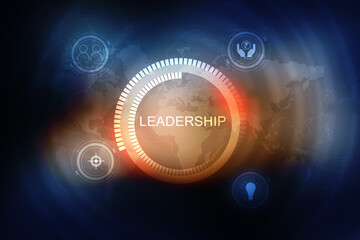 2d rendering business leadership concept 
