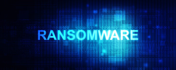 2d illustration ransomware computer virus
