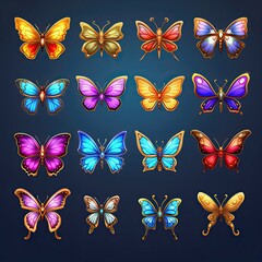 Fototapeta na wymiar colorful butterfly spring ai generated