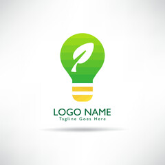 creative Green Energy Logo Vector Template. green environmental concept, ecological. Vector illustration