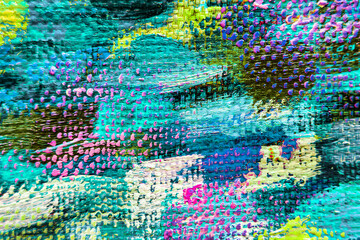 Colorful abstract oil painting art background. Texture of canvas and oil.