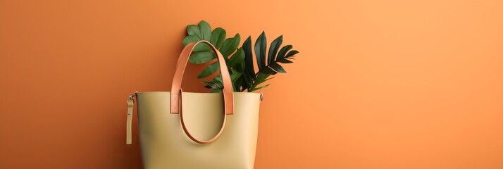 A stylish bag with a trend and an attractive background. Generative AI