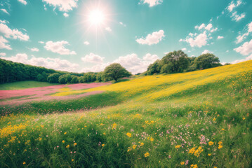 flower, field, flowers, garden, grass, landscape
