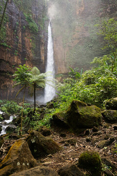 Kapas Biru Waterfall is a beautiful waterfall located in Lumajang, East Java.
